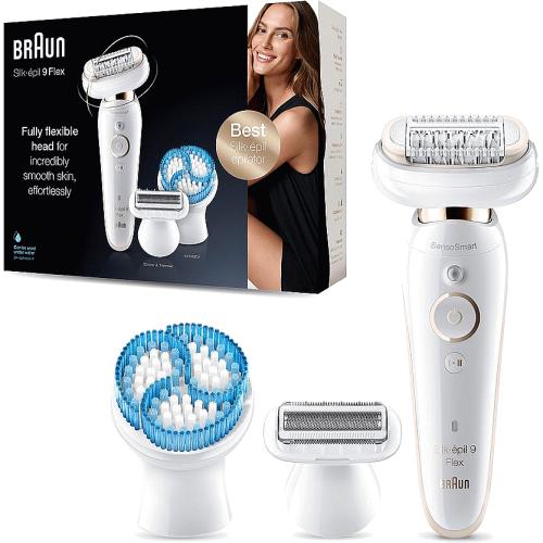 Braun Silk-epil 9 Flex Epilator with Flexible head for Easier Hair Removal  White Gold 9-010 - Compare Prices & Where To Buy