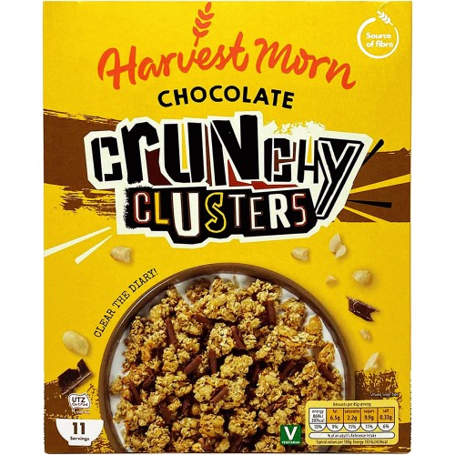Kellogg's Crunchy Nut Chocolate with Honey and Nut Clusters Cereal 450g